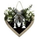 thumbnail image 1 of Guirnalda de 26 letras en forma de corazón con el apellido A Z para colgar en la puerta de entrada Guirnalda de primavera para colgar en la puerta de entrada, 1 of 3