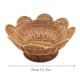 thumbnail image 5 of Cuenco de ratán tejido a mano, cesta para servir pan con bordes festoneados, bandejas de mesa para servir comida, cesta decorativa rústica estilo bohemio para frutas y verduras, cuencos de mimbre par, 5 of 6