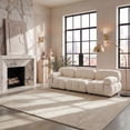 thumbnail image 6 of SAFAVIEH Vision Adrasteia Overdyed Solid Area Rug, Cream, 4' x 6' - Modern Design, Creme, Non-Shedding & Easy Cleaning, Ideal for Living Room, Bedroom, Dining Space, Entryway, Bathroom, Bedside, 6 of 19