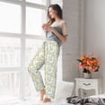 thumbnail image 4 of Uemuo Moon And Rabbit Pattern Women's Wide Leg Palazzo Lounge Pants with Pockets Light Weight Loose Comfy Casual Pajama Pants-Small, 4 of 9