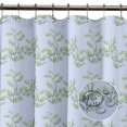 thumbnail image 4 of S4Sassy Blue Mimosa Pudica Leaves Waterproof Bathroom Shower Curtain With Roller Rings Hook-60 x 75 Inch, 4 of 6