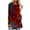 Red, variant on ICHUANYI Women's Stylish Long Sleeve Shirt Retro Print Cute Pullover Round Neck Soft Lightweight Casual Loose Top Fall Winter Clothing 2023