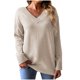thumbnail image 2 of Puntoco Suéter Otoño Moda Mujer Cuello En V Manga Larga Casual Jersey Blusa Suéter Navidad Liquidación Puntoco Puntoco-1633, 2 of 6
