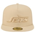 thumbnail image 2 of Men's New Era  Beige New York Jets Color Pack A-Frame 59FIFTY Fitted Hat, 2 of 5
