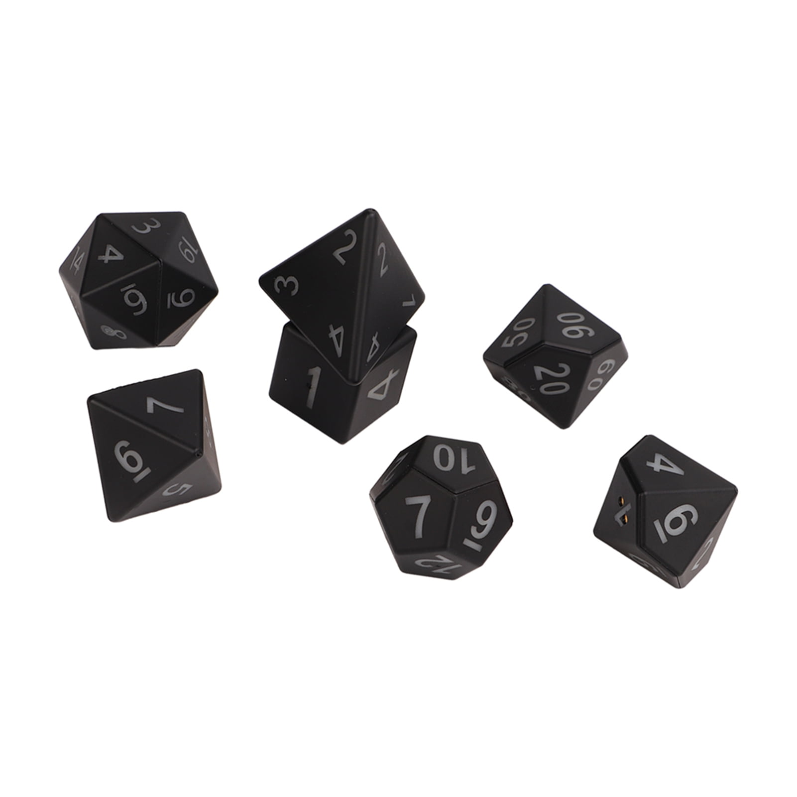 Rechargeable Electronic Dice, 7Pcs Discoloration Luminous Dice For