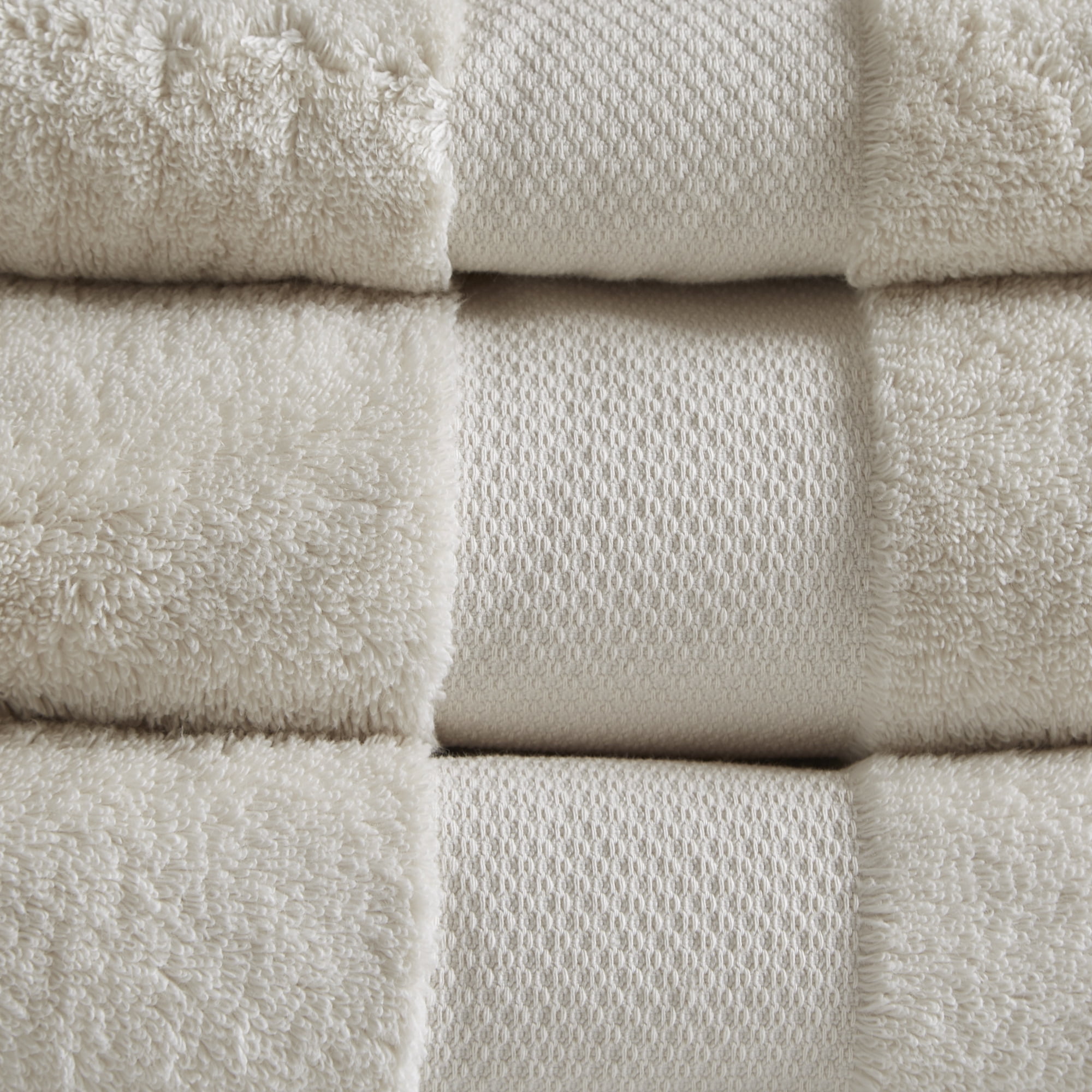 Home Essence Organic 6 Piece 100 Percent Cotton Towel Set 