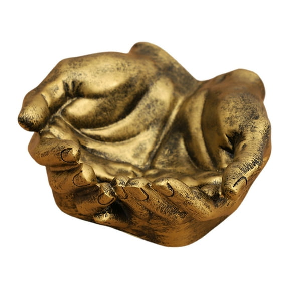 Cupped Hands Storage Bowl Palm Ornament Heavy Duty Resin Home Office Watch Jewelry Keys Trinket Storage Box Holder Organizer Container
