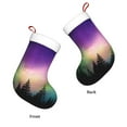thumbnail image 3 of Honeii Northern Lights for Christmas Stocking,Large Xmas Stocking,Holiday and Family Stocking for Fireplace Christmas Holiday Party Decoration, 3 of 7