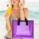 thumbnail image 2 of Bolsa de PVC para llevar a mano en vacaciones de verano Bolsa portátil para guardar ropa Bolsa de playa de PVC transparente de moda Bolsa de viaje, 2 of 5