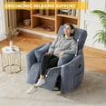thumbnail image 7 of Furmax 360° Swivel Recliner Power Massage Rocker Chair Adult Glider Rocker with 2 Comfy Pillows for Nursery,Corduroy Gray, 7 of 7