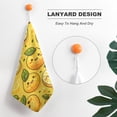 thumbnail image 5 of Cartoon Lemon Pattern Towels for Bathroom, Kitchen, Gym, Towels, Soft, Highly Absorbent, Hanging Towel with Hanging Eyelet, 5 of 8