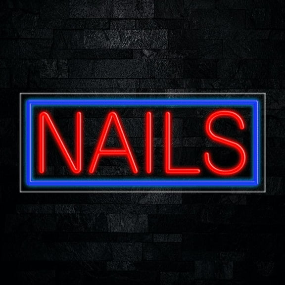 Nails-LED Neon Sign 30"L x 12"H #30093