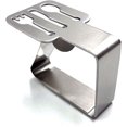 thumbnail image 2 of Qucyy 4pcs Tableware Shape Stainless Steel Silver Thickened Strong Cloth Clip Tablecloth Clamp Holder Table Cover Clamps Table Cloth Holder Table Cloth Clips Holder(Tableware), 2 of 5