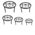 thumbnail image 2 of Clearance! Zainafacai Plant Rack Art Small Flower Rack Five Piece Set Single Layer Desktop Minimalist Floor Flower Pot Rack Balcony Living Room 5X Stand Rack Black, 2 of 8