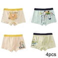 thumbnail image 2 of Esaierr Kids Boys Boxer Briefs Underwear Youth Underwear for 3-18Y 4Pcs Big Little Boys Underpants Cotton Brief Soft, 2 of 7