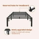 thumbnail image 5 of Historyli Marco de cama individual de 8 pulgadas,plataforma de metal,sin tornillos,sin somier,resistente,capacidad de 800 lb,montaje sin herramientas con listones y patas de hierro reforzado, 5 of 8