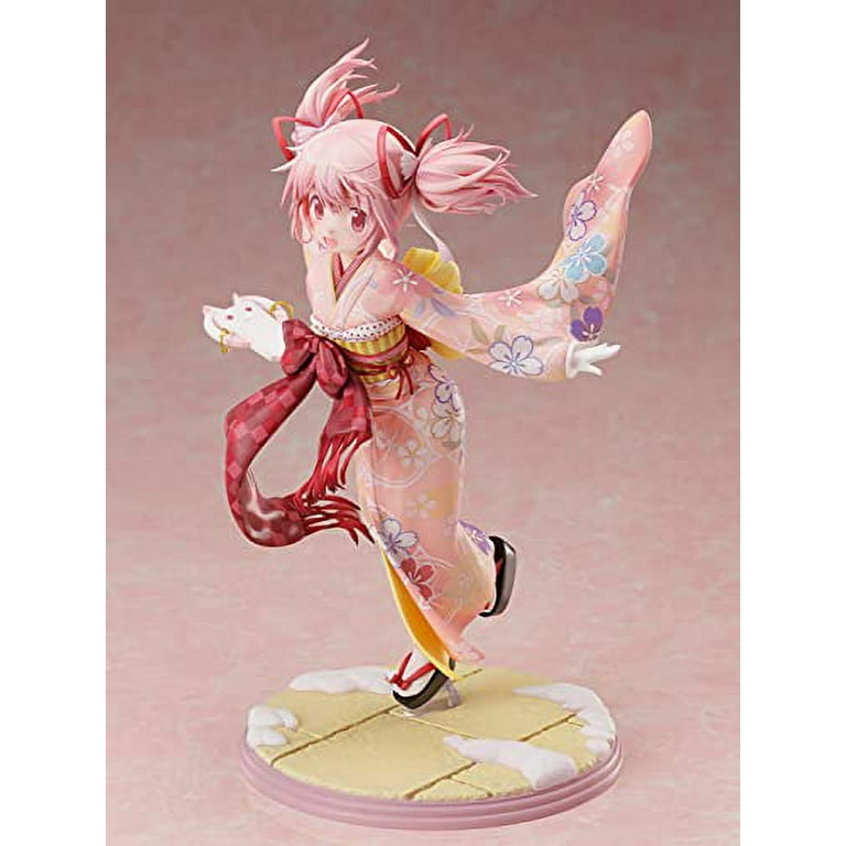 Good Smile Puella Magi Madoka Magica Nendoroid - Madoka Kaname Yukata Version Figure With Kyubey Pouch & Expressions
