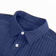 thumbnail image 4 of Resicozy Mens Button Down Shirt Cotton Linen Casual Long Sleeve Shirts Solid Collared Hippie Beach Tops with Pocket Sky Blue XL, 4 of 7
