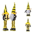 thumbnail image 5 of 2PCS Plush Bee Gnome with Telescopic Legs- Large Standing Honeybee Spring Gnomes Ornaments Tomte Elf World Bee Day Decor, Summer Bee Figurines Table Shelf Tiered Tray Decorations, Gifts for Women, 5 of 7