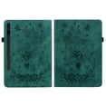 thumbnail image 2 of Case for Samsung Galaxy Tab S9+ 【12.4 inch】 , Butterfly & Rose Embossed Magnetic Clasp Stand Premium Multi-Angle Flip PU Leather Case with Stylus Holder Tablet Case,Green,For Galaxy Tab S9+, 2 of 7
