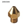 thumbnail image 3 of enqiretly 3D Printer Nozzle Brass Extruder Nozzle Replacement Consumable 3D Printer Accessory, 2mm/3mm, 3 of 6