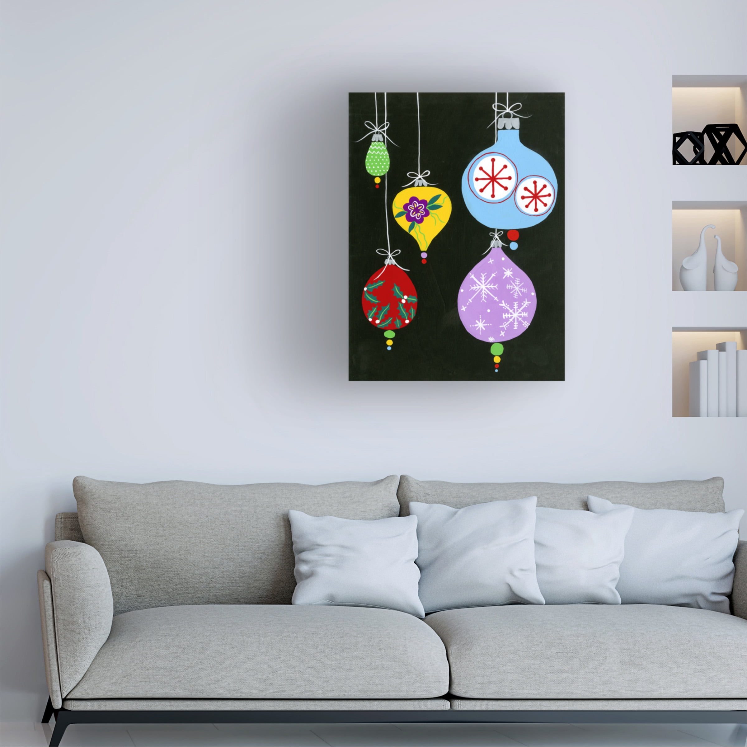 Regina Moore 'Jazzy Christmas III' Canvas Art