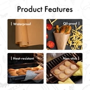 Amazer Parchment Paper Sheets for Baking, 120pcs Non-stick Oil-proof Precut Baking Parchment, 8×12inch