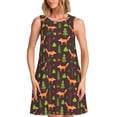 thumbnail image 1 of Disketp Fox In Forest para Vestido sin Mangas para Mujeres, Vestidos de Verano para Mujeres, Casual y Holgado para la Playa, 1 of 7