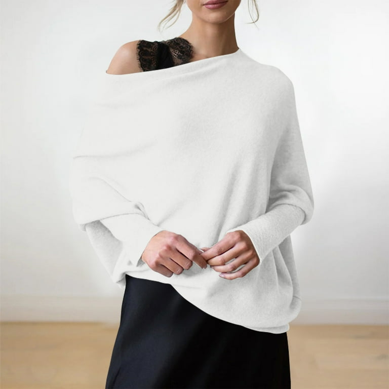 Wrap off the shoulder sweater sale