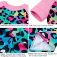 thumbnail image 4 of WIBACKER Girls Leopard Swimsuit Set 2 Pieces Short Sleeve Rash Guard Swimwear UPF 50+ Summer Beach Bathing Suit 4-12 Years, 4 of 10