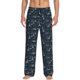 thumbnail image 1 of Balery Romantic Eiffel Tower Pantalones de pijama para hombre, pijama ultraligero, pantalón de descanso-X-Large, 1 of 6