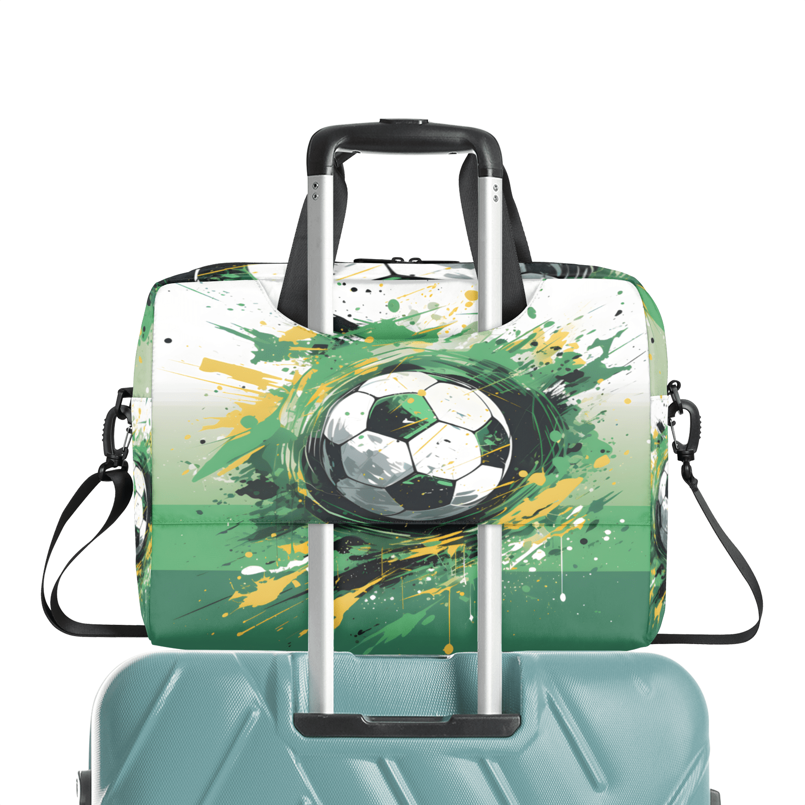 Herdesigns Graffiti Soccer Laptop Bag for Women Men, Computer Case Briefcase Messenger Bags, 15-15.6 inch Laptop Sleeve Shoulder Bag
