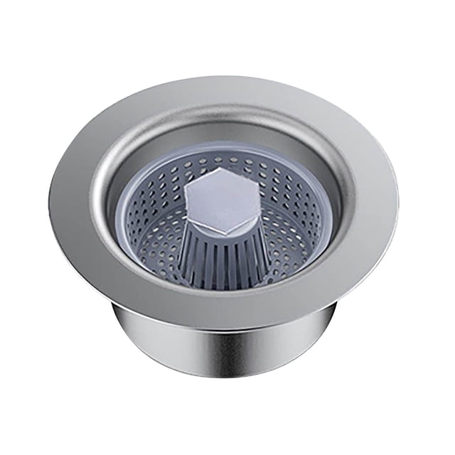 Kitchen Washbasin Leaking Plug Sink Stainless Steel Filter Screen Sink Bouncing Core Plug Accessory