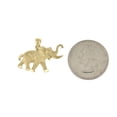 thumbnail image 2 of 14k Yellow Gold Elephant Open Back Pendant Charm, 2 of 6