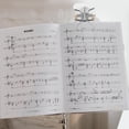 thumbnail image 1 of Raindrops Durable Metal Trombone Lyre in Silver with Simple Style and Easy Mounting for Music Score Holding, 1 of 8
