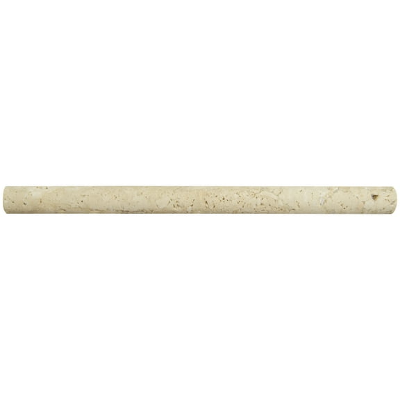 MSI Chiaro Pencil moulding 3/4 in. x 12 in. Honed Travertine Wall Tile (20 Ln. ft./Case)