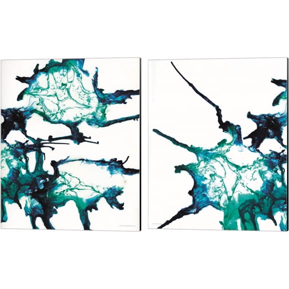 Great Art Now Ocean Living by Kamdon Kreations 2 Piece Canvas Art Set Each 12"W x 15"H