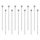 thumbnail image 1 of Palillos de cóctel Unique Bargains Acero inoxidable 12uds 4' reutilizables Redondo, 1 of 7