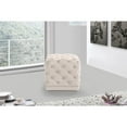 thumbnail image 4 of Meridian Furniture Stella Contemporary Velvet Ottoman/Stool in Cream, 4 of 4