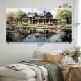 thumbnail image 4 of Designart "A Serene Retreat Amongst Hotels and Lodges V" Architecture Metal Wall Decor Set, 4 of 5