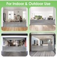 thumbnail image 4 of 150 Inch Extra Wide Baby Gates for Large Openings Retractable Baby Gate for Stairs Extra Wide Dog Gates for Doorways Extra Wide Pet Gate Outdoor Long Dog Gates Indoor Extra Long, Grey, 4 of 4