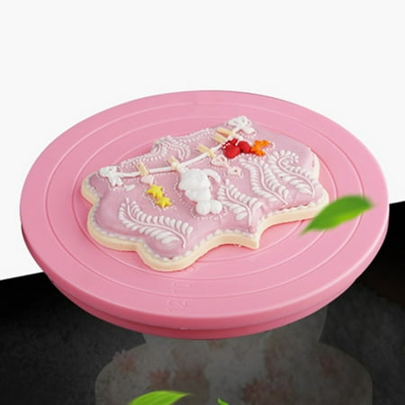 

Fondant Decorating Stand Tool Dessert Plate Sugarcraft Kitchen Baking Round Rotating Platform Nonslip Bottom DIY Cake Turntable