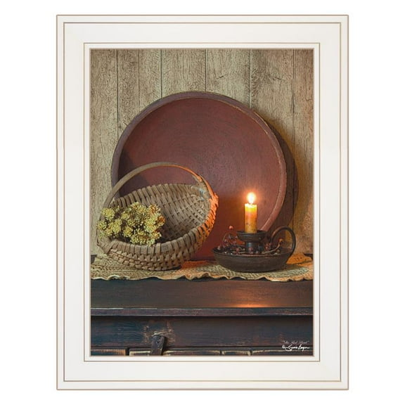 The Red Basket by Susie Boyer Printed Wall Art Wood Multi-Color