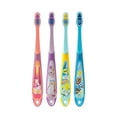 thumbnail image 1 of Cepillo dental infantil 4 unidades Cerdas suaves Doble mango ergonómico Rosa y Azul, 1 of 5