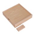 thumbnail image 1 of Caja de madera de almacenamiento de unidad portátil de arce cuadrado USB2.0 memoria Flash U disco 64G, 1 of 5
