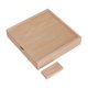 thumbnail image 1 of Caja de madera de almacenamiento de unidad portátil de arce cuadrado USB2.0 memoria Flash U disco 64G, 1 of 5