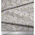 thumbnail image 2 of Soimoi Gray Cotton Duck Fabric Dry Branches Tree Fabric Prints By Yard 42 Inch Wide, 2 of 3