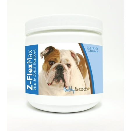 UPC: 0840235104025 | Healthy Breeds Bulldog Z-Flex Max Hip & Joint for Older  Active and Working Dogs  Soft Chews 50 Count