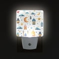 thumbnail image 3 of Lantern Star Tower Moon Night Light 2 Pack LED Nightlight Plug into Wall Dusk to Dawn Sensor Soft White, 3 of 7