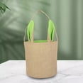 thumbnail image 3 of Easter Egg Hunt Basket Bag - Bunny Rabbit Ear Design - Easter Basket Tote Cloth Bag - Reusable Grocery Shopping Baskets Kids Party Gift Bags, 3 of 6